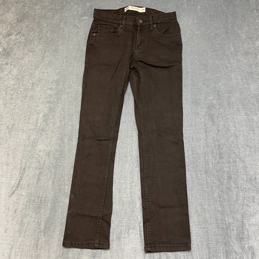 Levi's 511 Performance Slim Fit Jeans Womens 14 Black Denim Straight Leg Trendy